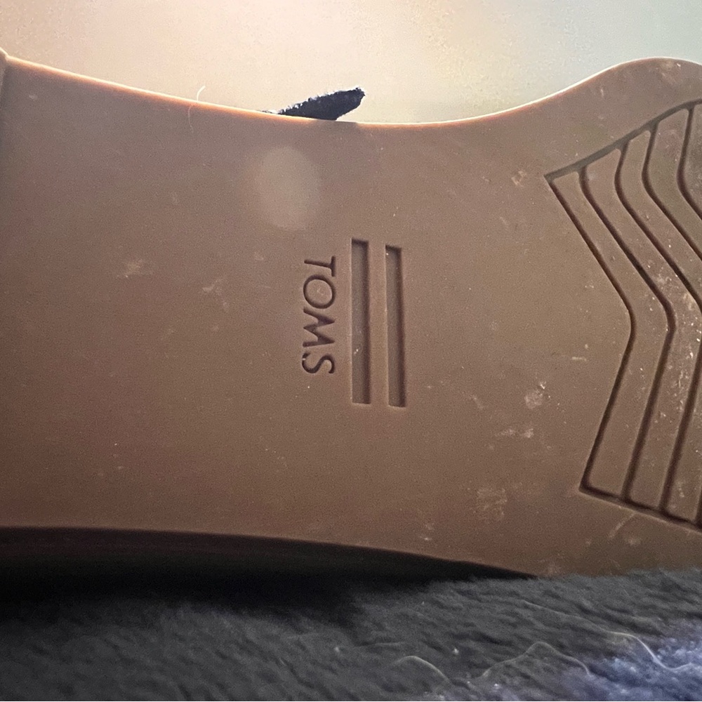 Toms Black Suede Wedge Boots - Picture 4 of 5